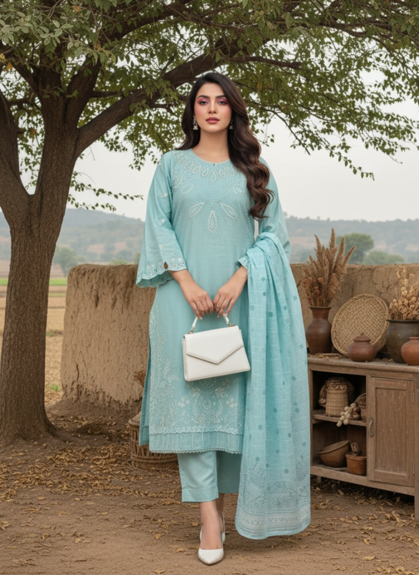 Summer Lawan Emb dress 4 sale