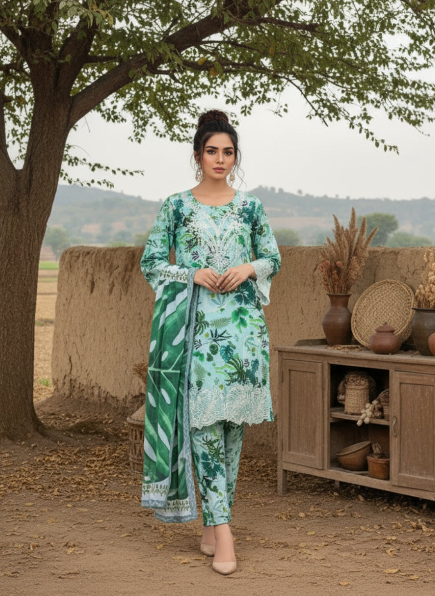 Summer Lawan print dress 7 sale